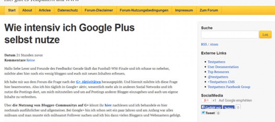 Vorstellung des CMS Textpattern