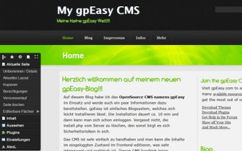 Vorstellung des OpenSource CMS gpEasy