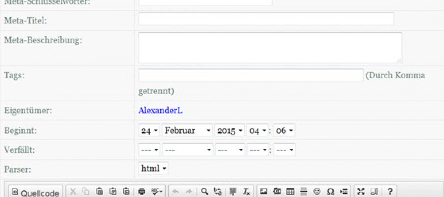 Bloggen mit Cotonti CMS