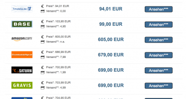 Test: Preisvergleiche mit Affiliate Booster auf dem eigenen Blog