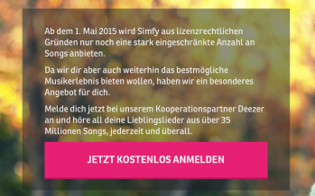 Musikstreaming-Plattform Simfy stellt Dienst ein – Kunden sind verärgert