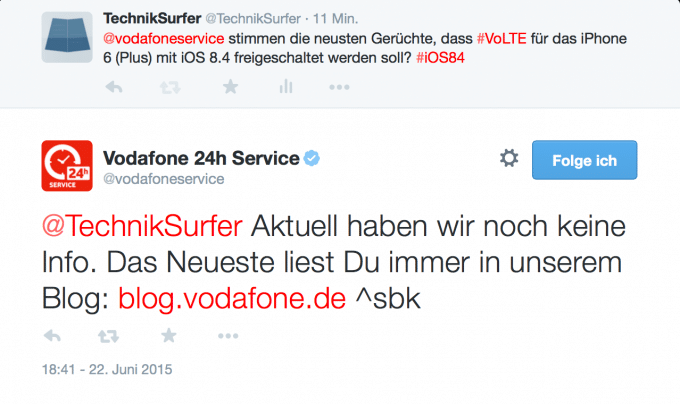 Vodafone_Twitter-680x404 Vodafone_Twitter-680x404 Vodafone äußert sich nicht zu den Informationen über VoLTE volte Gerüchte: Vodafone bald mit VoLTE auf dem iPhone? Vodafone Twitter 680x404