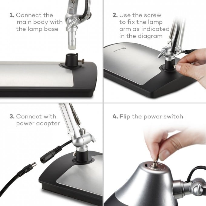 61ugcvm1KrL._SL1000_  TaoTronics Schreibtischlampe mit LED-Technik 61ugcvm1KrL