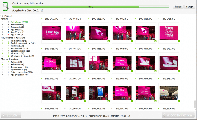 iPhone Data Recovery bietet so einiges iPhone Data Recovery Tipard iPhone Data Recovery &#8211; nicht vielmehr, als ein Synchronisationstool Bild1 680x416