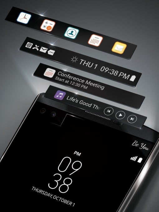 LG V10 geht bald an den Start LG V10 LG startet mit High-End Smartphone LG V10 durch Bild LG V10 Second Screen 510x680