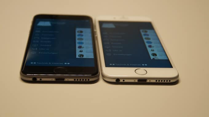 Das iPhone 6s (rechts) ist spürbar schneller, als sein älterer Bruder (links). iphone 6s iPhone 6s unter der Lupe &#8211; nicht alles klingt nach Apples Philosophie DSC05220 680x382