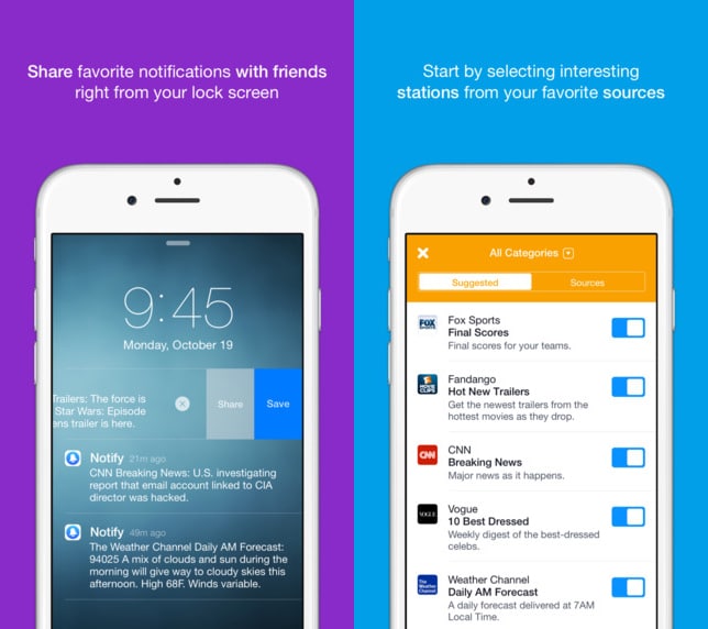 Notify - eine News-App von Facebook Notify Facebook bringt News-App namens Notify an den Start Notify 2