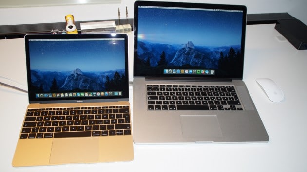 Vergleich: MacBook (links) mit dem MacBook Pro (rechts) macbook Test: MacBook (2015) &#8211; der perfekte Begleiter DSC05246 630x354
