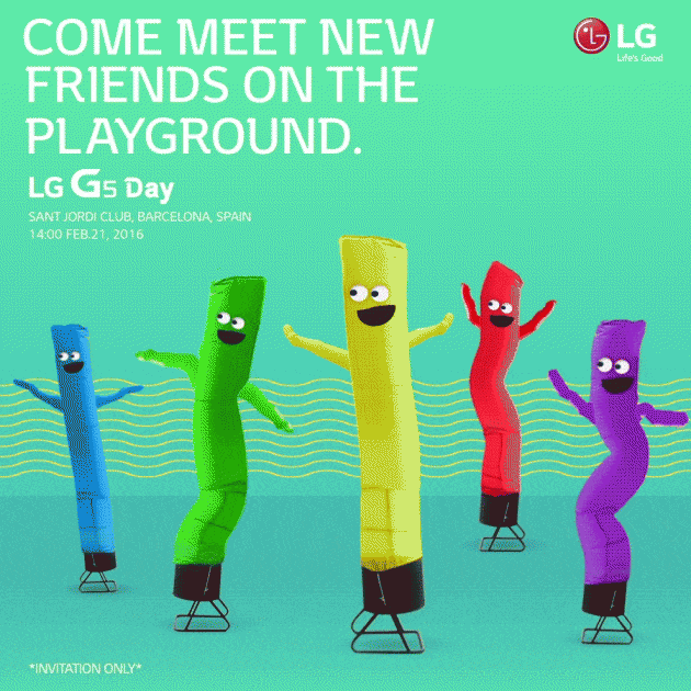 LG G5 wird auf dem MWC vorgestellt LG G5 LG G5 wird am 21. Februar vorgestellt Come Meet New Friends On The Playground 630x630