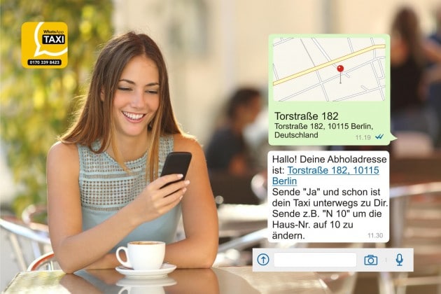 WhatsApp Taxi WhatsApp Taxi WhatsApp Taxi &#8211; bestelle dein Taxi mit WhatsApp WhatsApp Taxi Launch 630x420