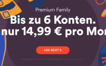 Spotify ändert Preis für das Familien-Abonnement