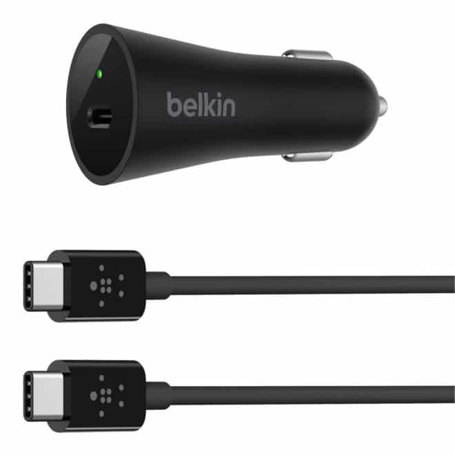 dv-c belkin usb-c kfz ladegerät usb-c Belkin bringt weltweit erstes USB-C KFZ-Ladegerät mit Power Delivery auf den Markt Belkin Kratos USB C Car Charger F7U004 660x660