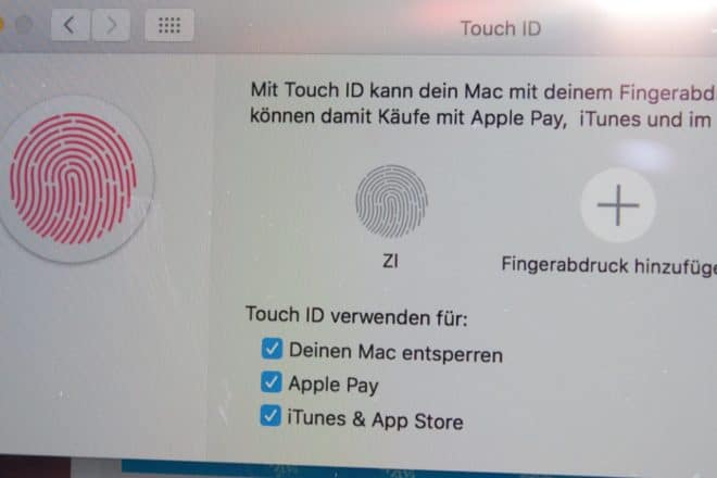 macbook Angetoucht: Das MacBook Pro mit Touch Bar im Test Einstellungen TouchID 660x440