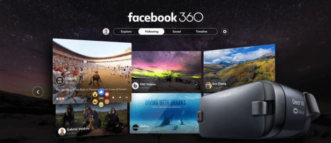 Facebook 360 für virtual Reality Brillen Facebook Facebook 360: soziales Netzwerk startet 360-Grad App für Samsung Gear VR facebook 360 660x285