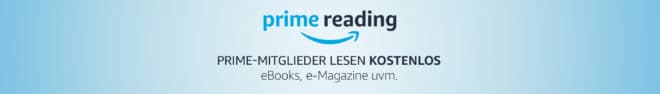 Amazon Prime Reading prime reading Amazon Prime Reading startet in Deutschland &#8211; kostenfrei Bücher, Magazine und mehr lesen PR RWD BannerThin 3000x425