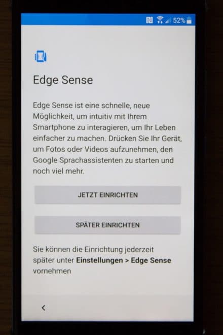htc u11, htc, htc u HTC U11 im Test: Groß, stark und scharf Screenshot Installation Edge Sense 1 440x660