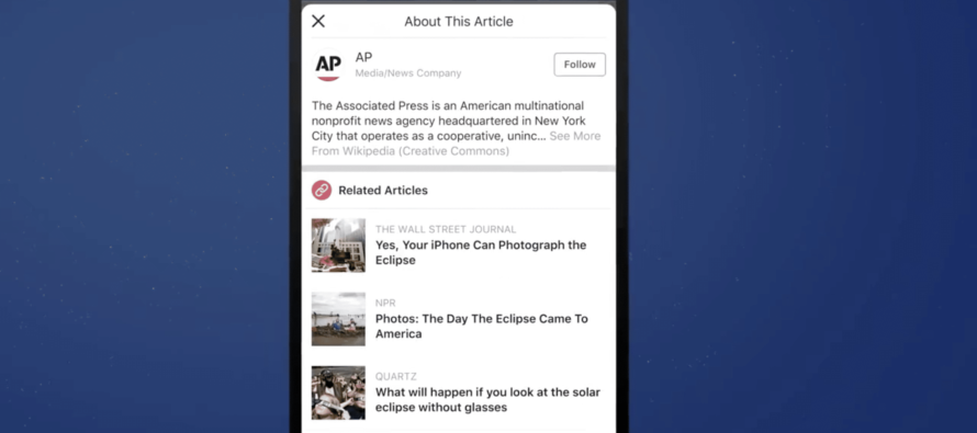 Wegen Fake News: Facebook führt Informationen zu Artikeln ein und verbündet sich mit Wikipedia