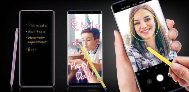 Samsung Galaxy Note 9 mit S-Pen - Samsung  Samsung Galaxy Note 9 vorgestellt: Phablet mit Bluetooth-S-Pen und 512 GB Speicher Samsung Note 9 S Pen 660x320