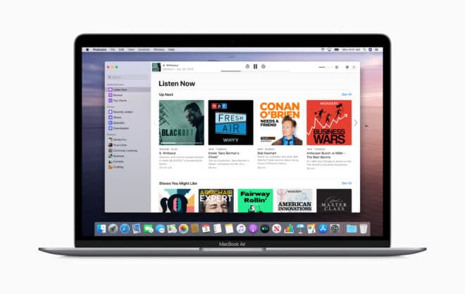 macOS Catalina Podcasts   apple previews macos catalina apple podcasts screen 06032019 660x417